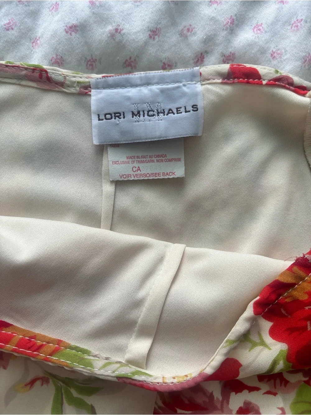 vintage floral midi skirt - Picture 2 of 2